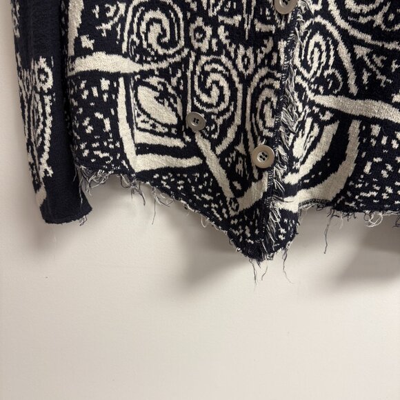 Free People Smitten Kitten Slouchy Mandala Boho Cardigan Medium - Picture 7 of 11